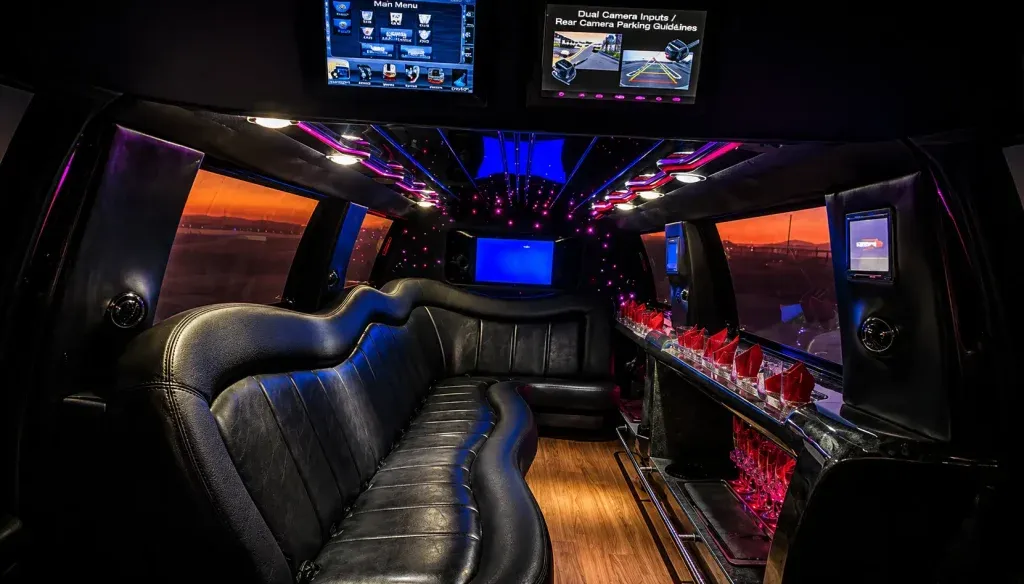 Black 14 Passenger Navigator Limousine, photo 2 for limo rental Black 14 Passenger Navigator Limousine, photo 2 for limo rental