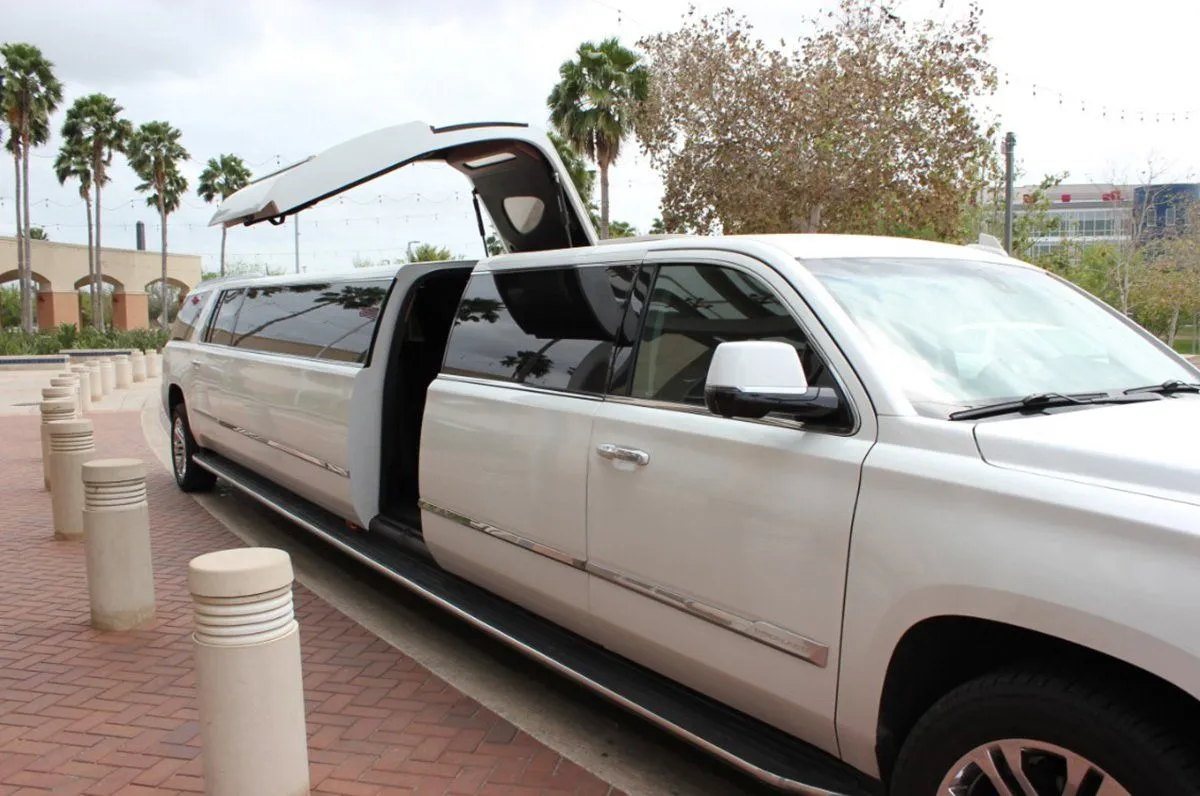 The black Escalade Limousines, shot 2